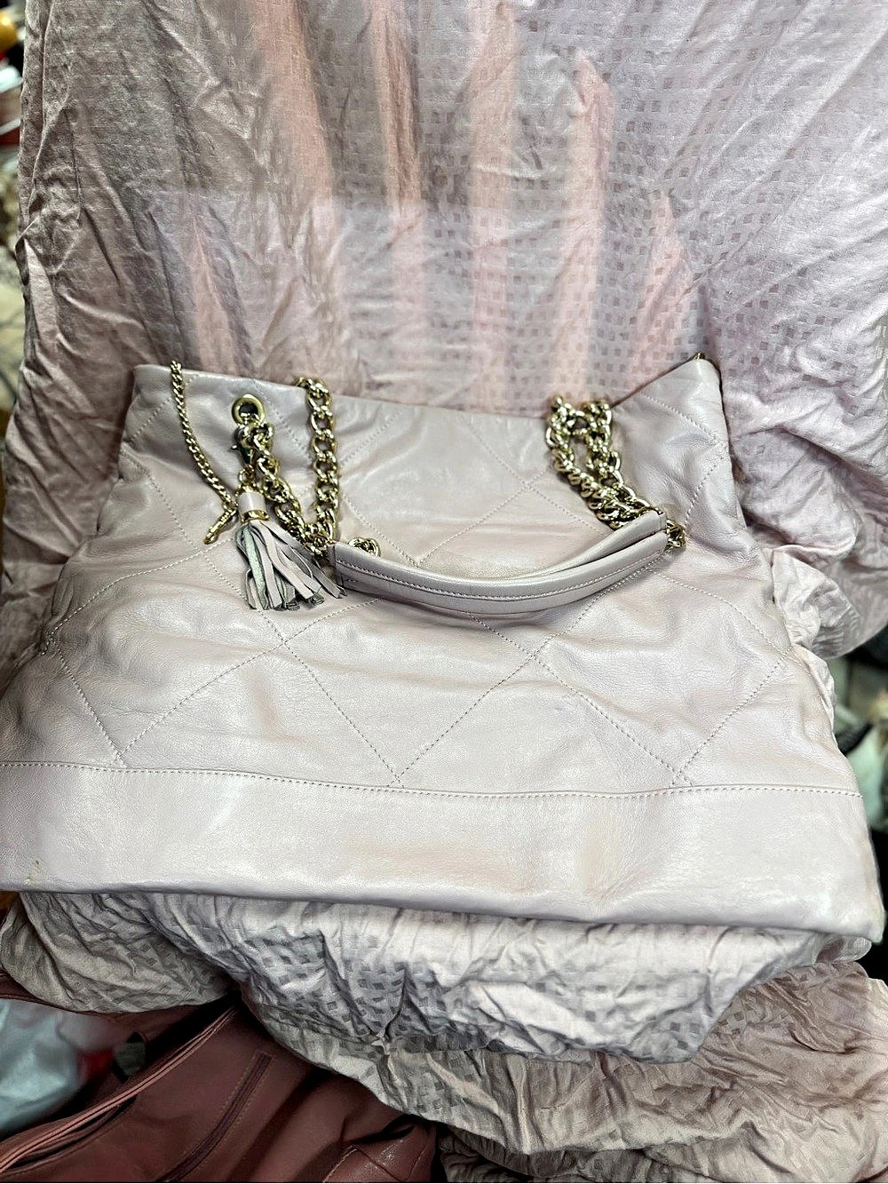 Gianni Notaro Pink Leather Shoulder Bag